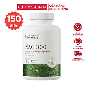 Viên Uống Ostrovit NAC 300 (150 Viên) Bổ Sung NAC N-acetyl-L-cysteine, Hỗ Trợ Sức Khỏe Gan | CitySupp