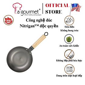 Mua Chảo gang đúc công nghệ mới La gourmet Nitrigan™ 20cm cạn 0.8L - 367488 (tốt cho sức khỏe  siêu bền)
