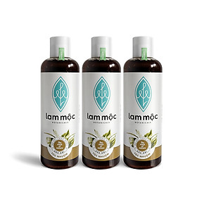 Combo 3 dầu gội bồ kết Lam Mộc - tóc nhuộm - 250ml