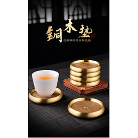 Mua Đế Chén Gỗ Hoàng Hoa Lê – Bọc Đồng – DC08