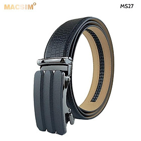 Thắt lưng nam da thật cao cấp nhãn hiệu Macsim MS27