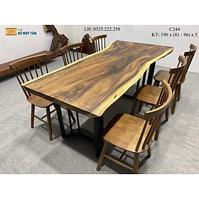 Mua Bàn Làm Việc Gỗ Me Tây  Bàn Ăn Gỗ Me Tây  Bàn Gỗ Me Tây Nguyên Tấm Dài 1 9m Rộng 96cm Dày 5cm