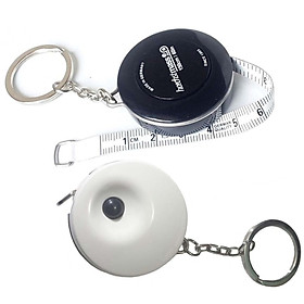 Mua Combo 02 Thước dây móc chìa khóa 150cm (Mầu Đen và Trắng) - Nhỏ gọn  tiện lợi đo vòng eo  chiều cao  may đo quần áo