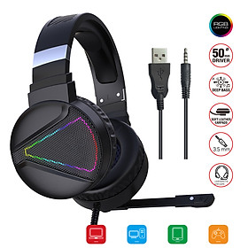 Mua Tai nghe chụp tai Gaming tích hợp Mix F16 RGB Jac 3.5mm âm thanh 3D Bass cực đã chuyên dùng nghe nhạc  chơi game s