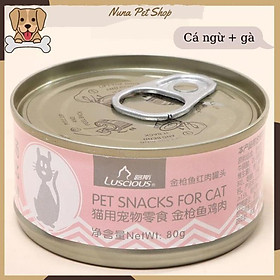 Pate cá ngừ Luscious cho mèo 80gr