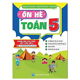 Sách Ôn hè Toán 5 Dành cho học sinh lớp 5 vào 6 - An An