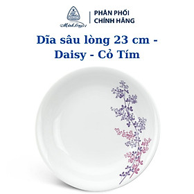 Mua Dĩa sâu lòng 23 cm - Daisy - Cỏ Tím - Gốm sứ cao cấp Minh Long