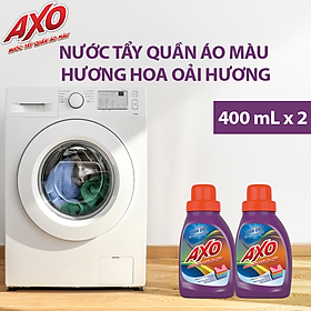 Combo 2 chai Nước tẩy quần áo màu Axo 400ml
