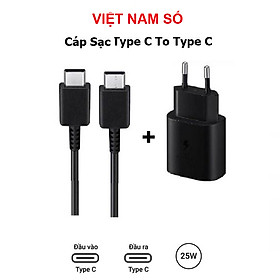 Mua Bộ sạc cáp nhanh 25w SS TypeC to TypeC mới  bảo hành 12 tháng