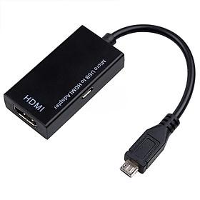 Bộ Chuyển Đổi Micro USB Sang HDMI HD Đen