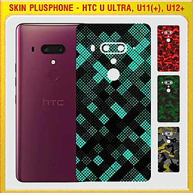 Dán Skin mặt sau cho HTC U Ultra, U11, U11 Life, U11 Plus (U11+) U12 Plus (U12+) màu matrix camo