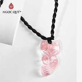 Mặt dây chuyền hồ ly pha lê Ngọc Quý Gemstones