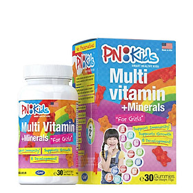 Kẹo dẻo PN Kids vitamin  Multi Vitamin Girl 30 viên