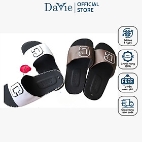 Dép Nam Quai Ngang Thương Hiệu Davie Dvsd04 Đường May Chắc Chắn, Đế Chống Trơn Trượt