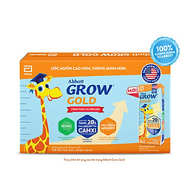 Thùng 48 Hộp Sữa Nước Abbott Grow Gold 180ml cho trẻ 1 tuổi trở lên
