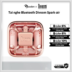 Tai nghe Bluetooth True Wireless Divoom Spark-Air PinK - Hàng chính hãng bảo hành 1 năm.