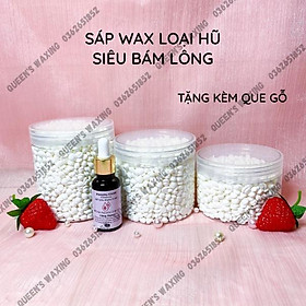 Sáp wax lông nhập khẩu dạng hạt đậu Hard Ward Bean loại hũ + Tặng que gỗ