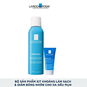 Bộ Sản Phẩm Xịt Khoáng Làm Sạch Và Giảm Bóng Nhờn Cho Da Dầu Mụn La Roche-Posay Serozinc 150ml