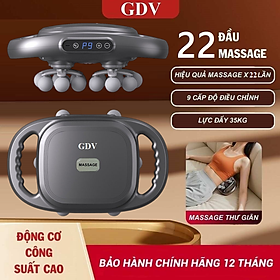 Máy Massage Toàn Thân Cầm Tay , Máy Mát Xa Đấm Lưng, Chân, Tay, Vai, Cổ 22 Đầu GDV - Hàng Chính Hãng