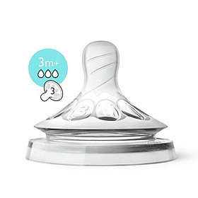 Núm Ty Philips Avent Mô Phỏng Tự Nhiên 0m+/1m+/3m+/6m+/9m+ (Sơ sinh/ 1 tháng/ 3 tháng/ 6 tháng/ Y cut/ 9 tháng)