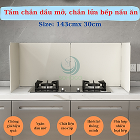 -Tấm chắn dầu nhà bếp, chắn nước bồn rửa chén, size lớn, chất liệu mạ kẽm cứng cáp- Hàng cao cấp