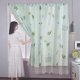 Mua Rèm cửa Trái Bơ dán tường chống nắng  rèm cửa dán trang trí cửa sổ - phòng khách dễ dàng lắp đặt không khoan đục DULCETT