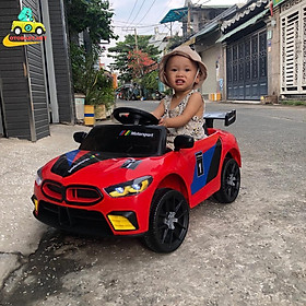 Xe điện cho bé xe ô tô điện trẻ em có điều khiển từ xa cho bé gái bé trai BMW