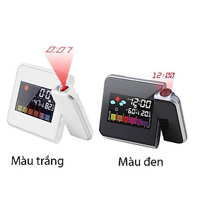 Mua Đồng hồ báo thức kiêm nhiệt kế  độ ẩm  lịch và đèn chiếu giờ lên tường  trần nhà