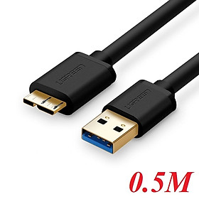 Cáp USB 3.0 0.5M Ugreen 10840 cho HDD 2,5 inch -Hàng Chính Hãng