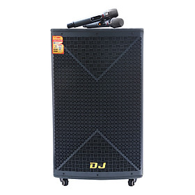 Loa kéo Bình di động Karaoke H-15 (400W) 4 tấc + kèm bộ Micro không dây - Hàng chính hãng