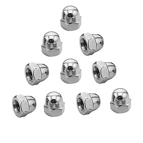 10Pcs Stainless Steel Dome Nuts Acorn Cap for Bolts & Screws M3 M4 M5 M6 M8 M10