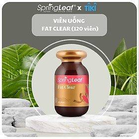 Viên uống SpringLeaf Fat Clear 120 viên hỗ trợ cải thiện cân nặng kiểm soát và phân giải mỡ trong cơ thể