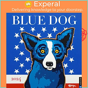 Sách - Blue Dog 2024 Wall Calendar by George Rodrigue (UK edition, paperback)