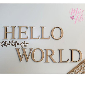 Mua Chữ gỗ treo tường  dán tường theo yêu cầu  trang tri  decor  chữ gỗ tên bé   mua nhiều giảm giá 