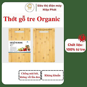 Thớt gỗ tre Organic kháng khuẩn, chống mùi hôi, không để lại lằn đen - Hàng xuất khẩu