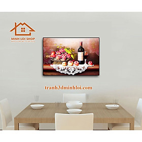 Mua  HCM  Tranh tráng gương nhà ăn phòng bếp kích thước 40x60cm