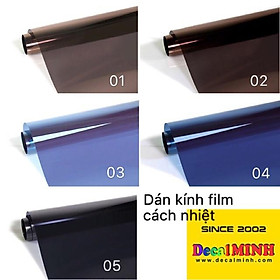 Combo sỉ dán kính phim cách nhiệt màu/ cách nhiệt phản quan