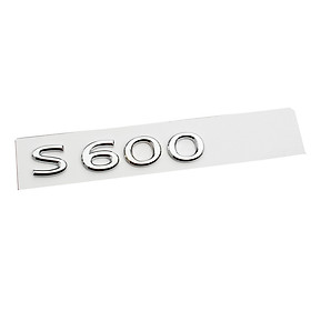 Decal tem chữ S600 dán đuôi xe ô tô