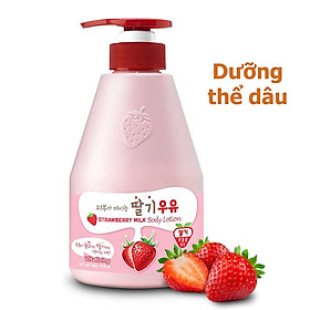 Dưỡng thể hương sữa dâu cấp ẩm và làm mềm sáng da Kwailnara Strawberry Milk Body Lotion 560gr