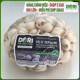 Đặc Sản Quảng Ngãi - Tỏi Lý Sơn Dori - Loại ít tép - Túi lưới 500g - Trồng tại đảo Lý Sơn - Cam kết đúng xuất xứ - Hoàn tiền 200% nếu sai cam kết - Dùng để ăn sống hoặc chế biến