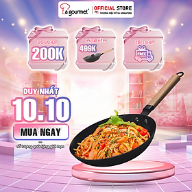 Chảo gang đúc công nghệ mới La gourmet Nitrigan™ 20cm cạn 0.8L - 367488 (tốt cho sức khỏe, siêu bền)