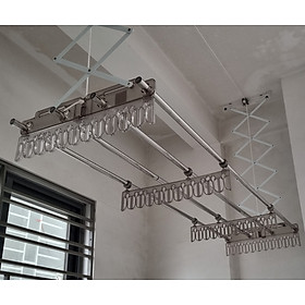 Mua Giàn phơi quần áo treo trần Wellex Hàn Quốc RG4180-O có phụ kiện