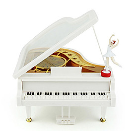 Nơi bán Hộp nhạc piano vũ công - Trắng - Giá Từ -1đ