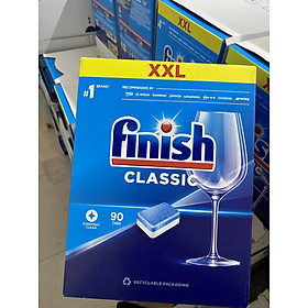 Viên rửa bát Finish Classic mẫu mới - 90 viên Finish chanh