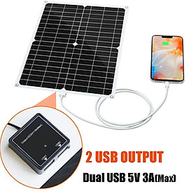 Bảng điều khiển năng lượng mặt trời 300w 12v kit 150w 100w 50w 20w 5v bộ sạc pin đơn tinh thể cho điện thoại di động xe tải cắm trại thuyền RV 1000w Màu sắc: 30w 5v