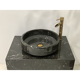 Mua CHẬU LAVABO ĐÁ TỰ NHIÊN MÀU ĐEN Ý DVM30