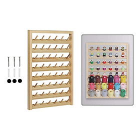 Wall Hanging Spool Rack Wood Durable Organizer Braiding Rack Strings Shelf Thread Rack Sewing Thread Organizer for Thread Organizing Tailors