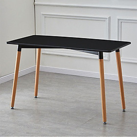 Mua Bàn ăn gỗ chữ nhật 1m2 x 80cm - Bàn ăn gia đình đơn giản hiện đại decor phòng ăn đẹp