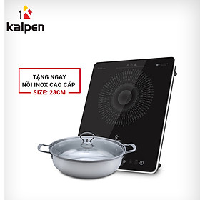 Bếp từ đơn Kalpen ICK-1613 công suất 2200W tặng Nồi Inox 28cm - Hàng chính hãng