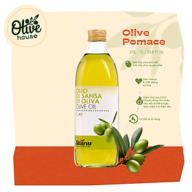 Dầu Olive Pomace Silarus 1L cao cấp, dùng chiên rán, nấu ăn, giảm chất béo có hại - thương hiệu Silarus nhập khẩu 100% từ Ý